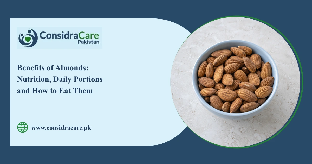 Whole almonds in a bowl